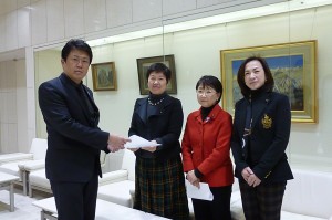 政務秘書官 野田数氏へ申し入れ